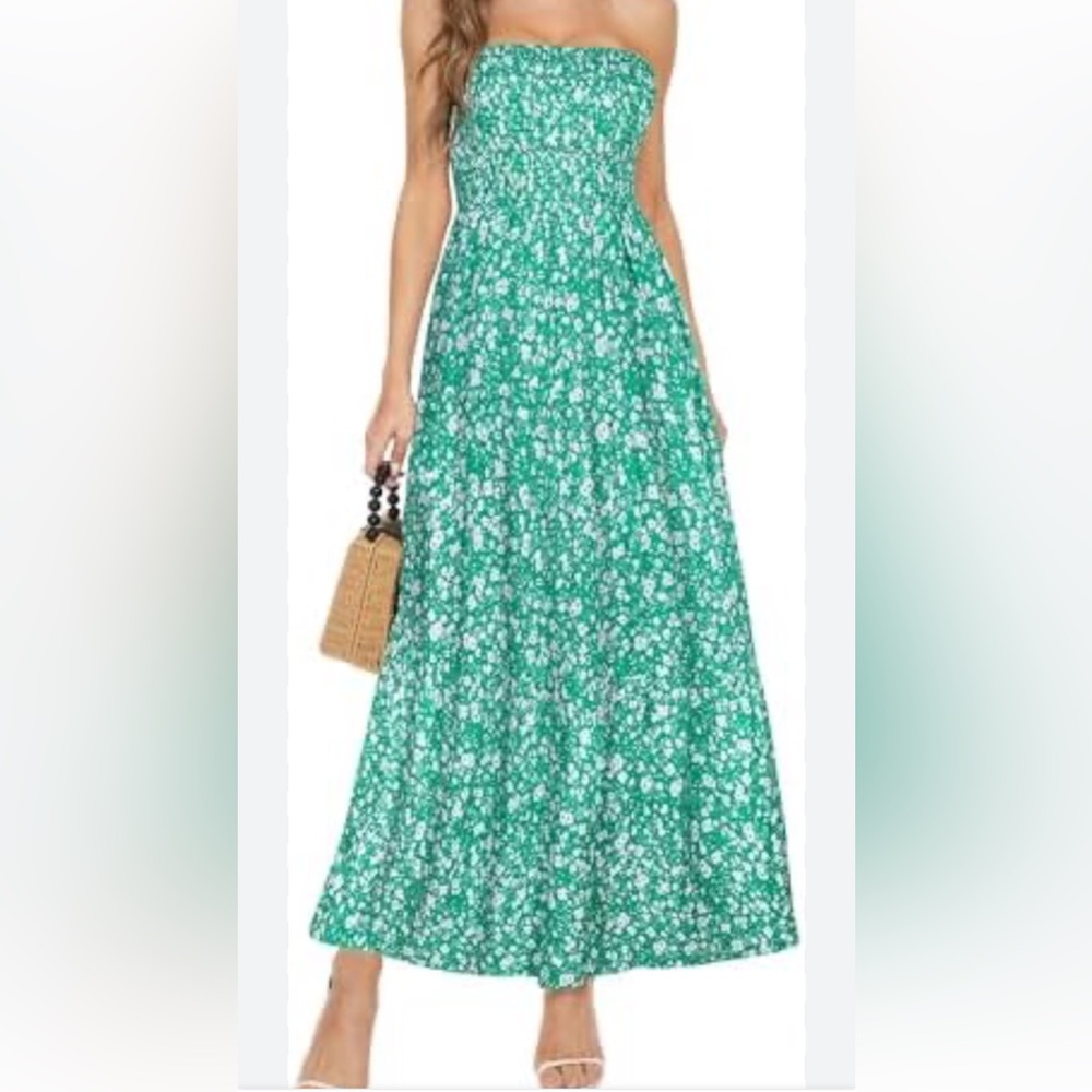 Green Floral Dress